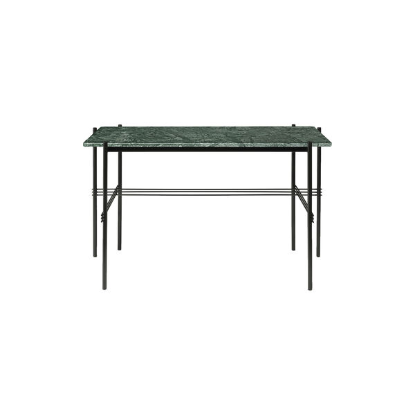 TS Desk, green guatemala marble/black, GUBI