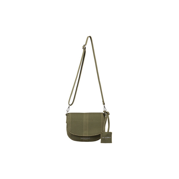 Knitted Crossbody Bag, greige dark olive, Ilse Jacobsen Hornb&aelig;k
