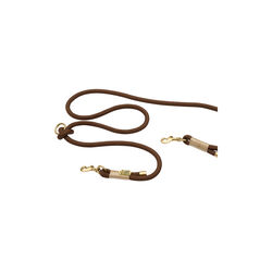 Adjustable and soft line standard, espresso brown, Drew's Dogwear