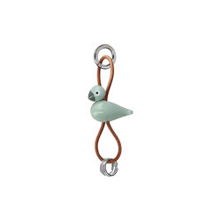 Bird Keychain with Natural Leather, green, Kay Bojesen Denmark