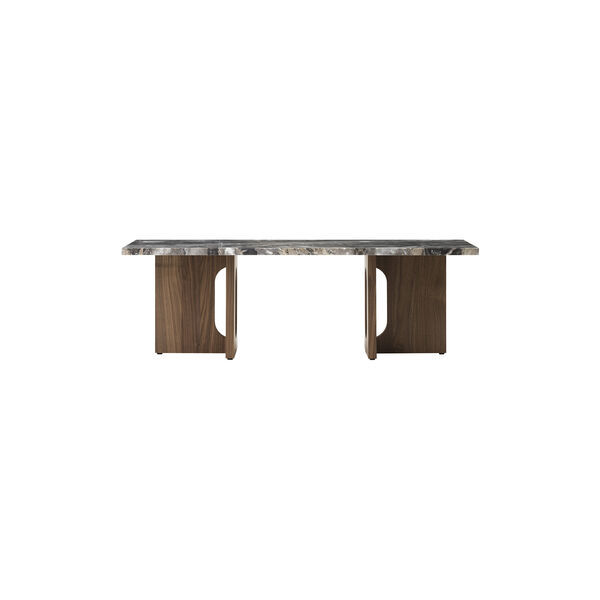 Androgyne Lounge Table | Walnut/Grey Galaxy, Audo Copenhagen