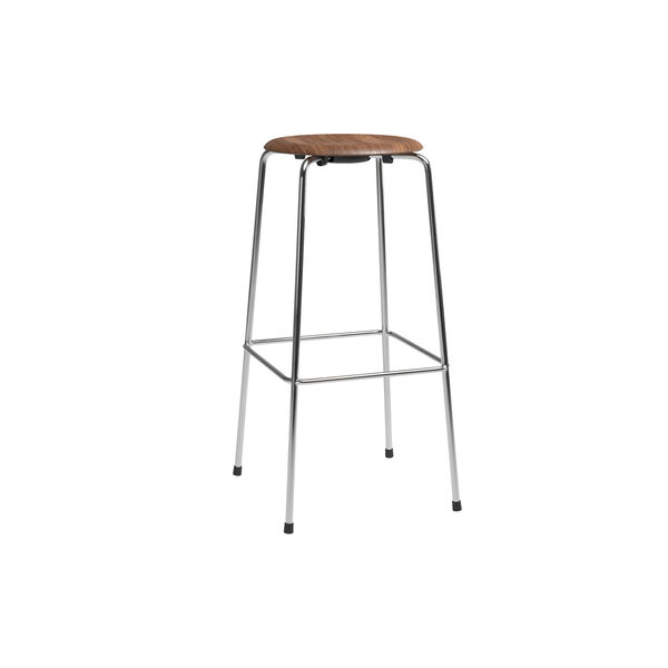 High Dot&trade; Bar Chair, lacquered walnut, Fritz Hansen