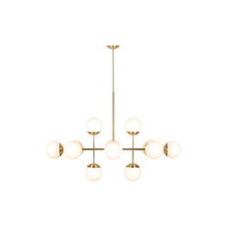 Lord Ballroom Lamp, brass/opal, Rubn