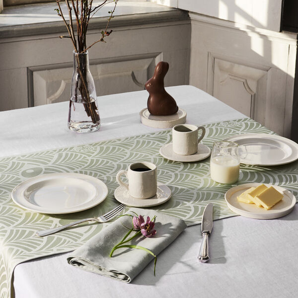 EASTER table runner, light green, Georg Jensen Damask