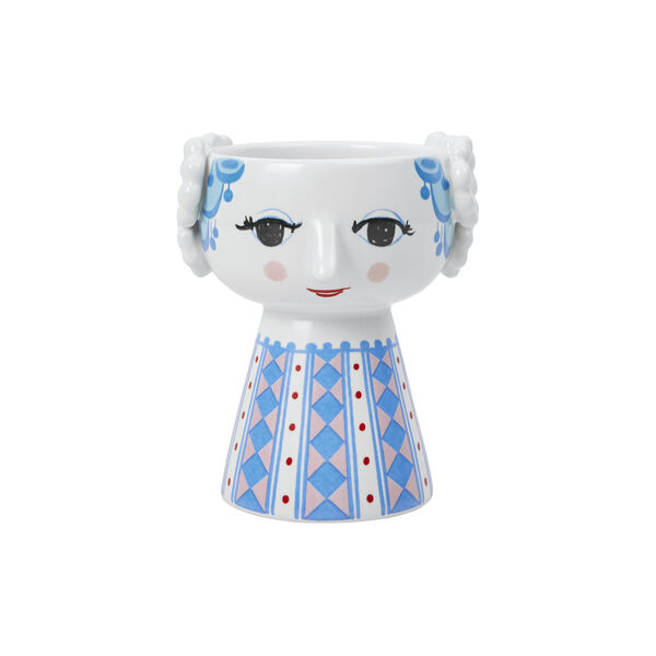 Eva Candle Holder, blue, Bjørn Wiinblad