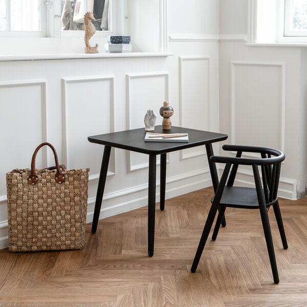 Storm Kid's Chair, black lacquered oak, OAKLINGS