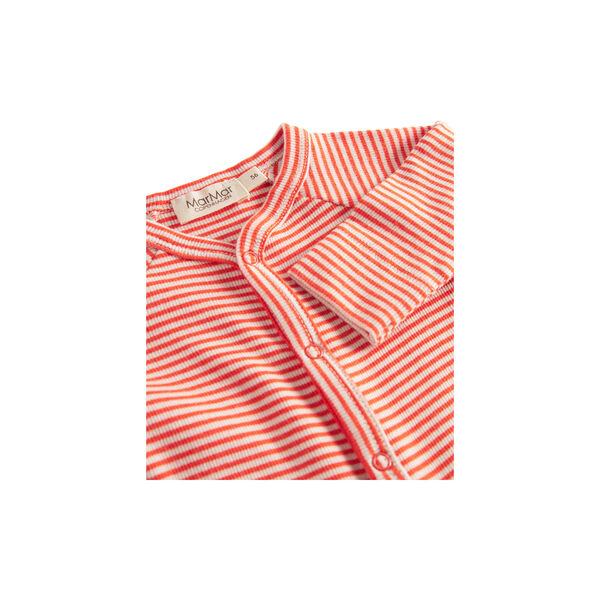 Bruno LS Bodysuit, red stripe, MarMar Copenhagen