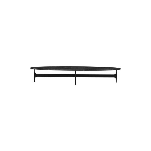 Floema Oval Coffee Table, black, Wendelbo