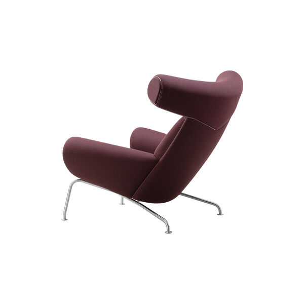 Wegner Ox Chair | Indian Red | Lounge Chair + Ottoman, Fredericia Furniture