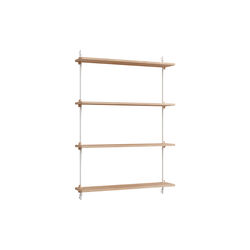 Wall Shelving Medium, oak/white, MOEBE