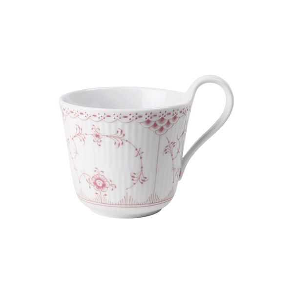 Coral Fluted Half Lace High Handle Cup 33 cl Coral Fluted Half Lace High Handle Cup 33 cl, Royal Copenhagen