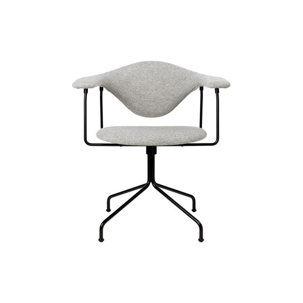 Masculo Meeting Chair with Swivel Base, Hallingdal 116/black semi matt Masculo Meeting Chair with Swivel Base, Hallingdal 116/black semi matt, GUBI