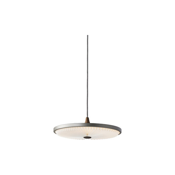 Soleil Pendant with Paper Shade, thunder sky/smoked oak, LE KLINT