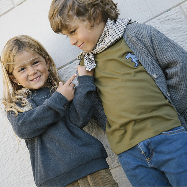 Tad LS T-shirt, dino patch, MarMar Copenhagen