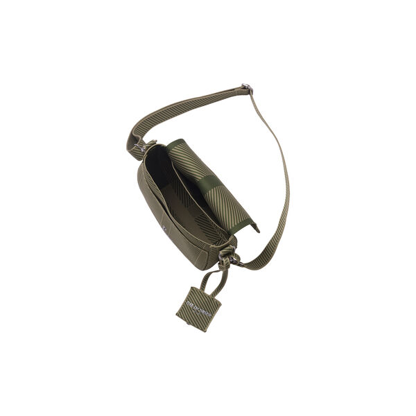 Knitted Crossbody Bag, greige dark olive, Ilse Jacobsen Hornb&aelig;k
