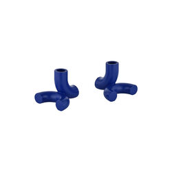 DOODLE Candle holders 2 pcs, mazarine blue, Blomus