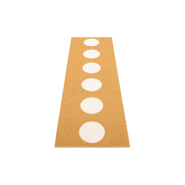 Vera Plastic Rug, ochre/vanilla, Pappelina