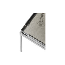 Sett LN11 Coffee Table, smoked glass/dark chrome, &Tradition