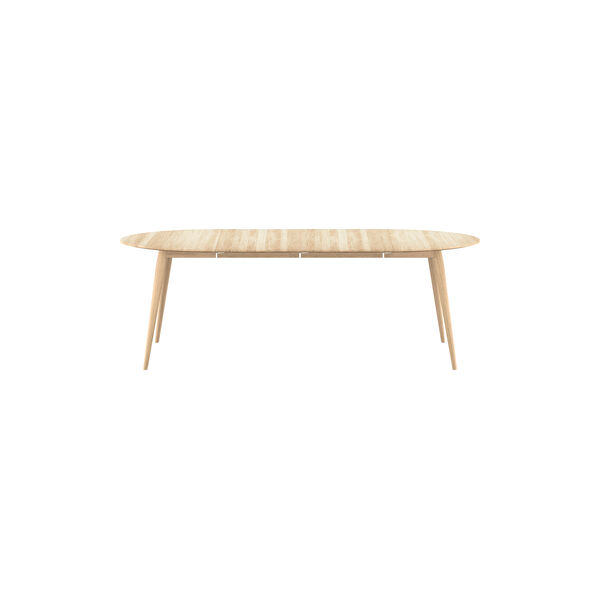 PLAYdinner Round Ø220 Dining Table with Extension incl. 2 Extension Leaves, soap treated oak PLAYdinner Round Ø220 Dining Table with Extension incl. 2 Extension Leaves, soap treated oak, Bruunmunch Furniture