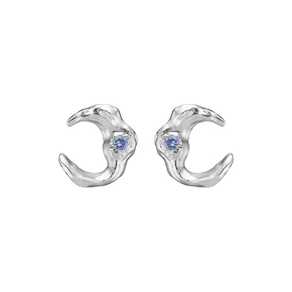 Lunar earrings, silver, Studio Z