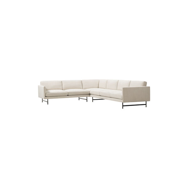 562A Calmo Elements Sofa, Ecriture 0210/black steel, Fredericia Furniture