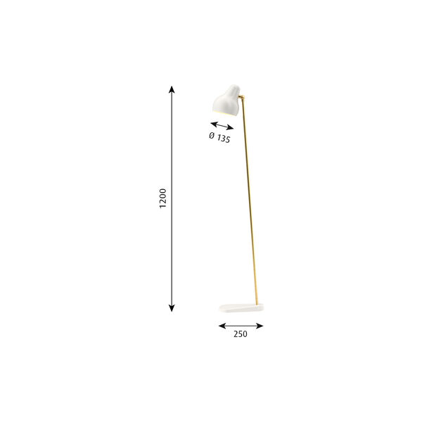 VL38 Floor Lamp, white, Louis Poulsen