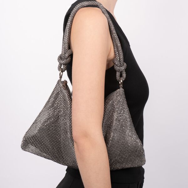 Crystal Vibes Fall Bag, dark grey, SUI AVA