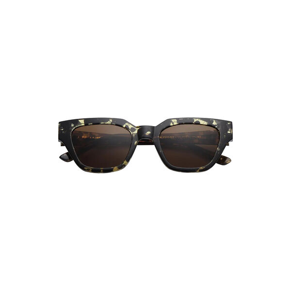 Kaws Sunglasses, black/yellow tortoise, A. KJÆRBEDE