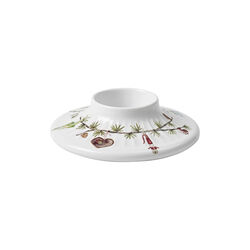 Hammershøi Christmas Block Candle Holder, white w. deco, Kähler