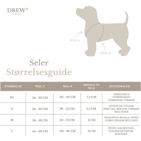 Soft & adjustable dog harness, cortado, Drew's Dogwear