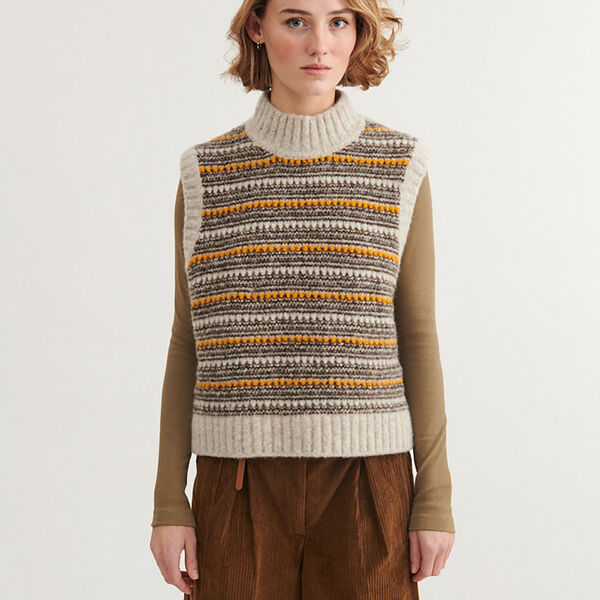 Sally Vest, light grey mel-carafe-buckskin Sally Vest, light grey mel-carafe-buckskin, Basic Apparel