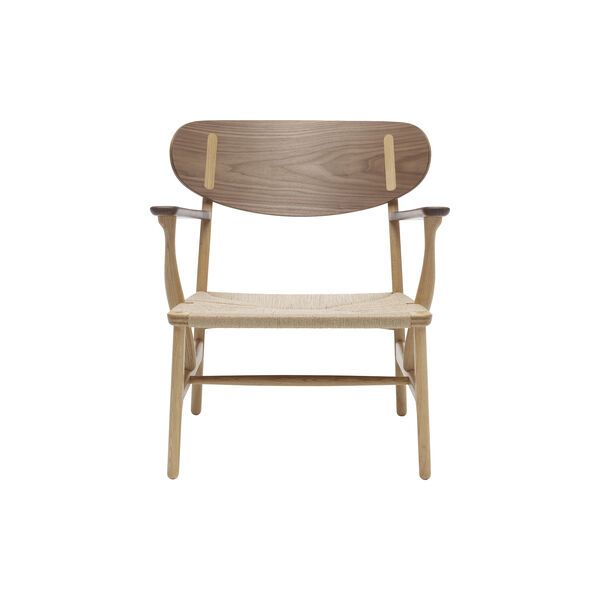 CH22 Lounge Chair, oiled oak/oiled walnut/natural, Carl Hansen & Søn