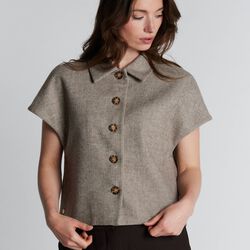 1511PBOTona waistcoat, chocolate chip, PBO
