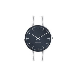 City Hall Wrist Watch, oxford blue/steel, Arne Jacobsen Watches