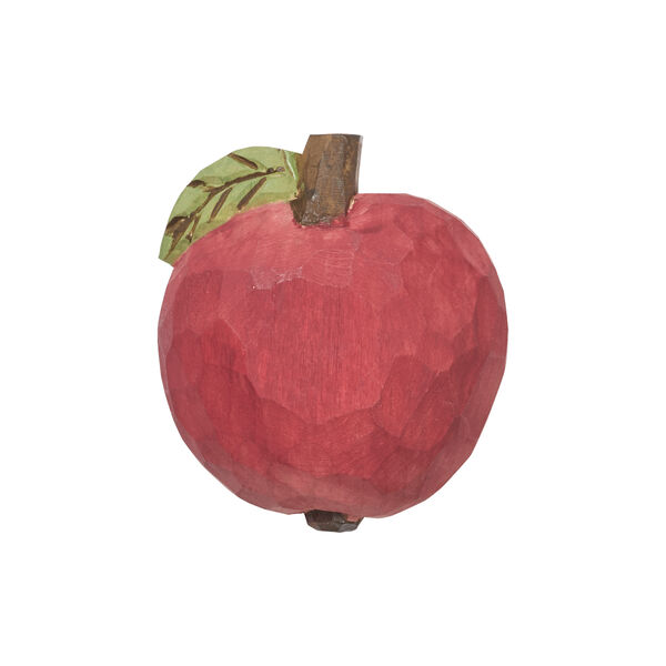 Apple Hand-carved Hook | Poppy Red, Ferm Living