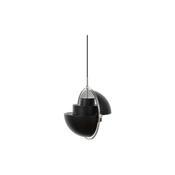 Multi-Lite Pendant, black semi matt/chrome, GUBI