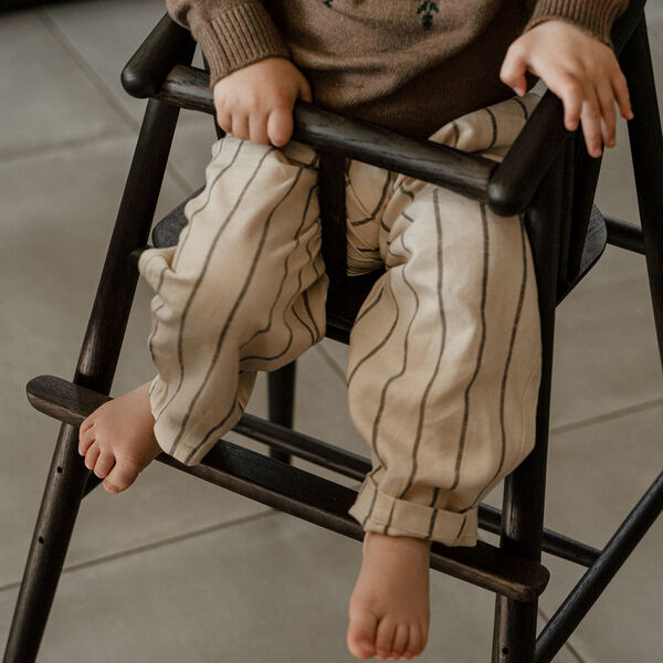 Saga Highchair, smoked oak, OAKLINGS