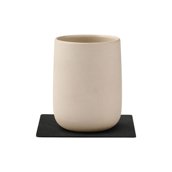 Nupo glass mat Square, black ink, LIND DNA