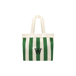 WWConner Stripe Tote Bag, eden green stripe, Wood Wood