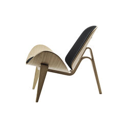 CH07 Shell Chair, lacquered oak/black, Carl Hansen & S&oslash;n