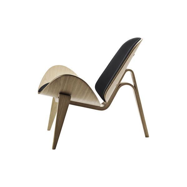 CH07 Shell Chair, lacquered oak/black, Carl Hansen & Søn