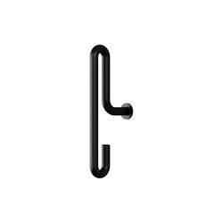 Wall Hook, black, MOEBE