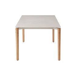 Vipp718 Open-Air Table, teak/light grey, Vipp