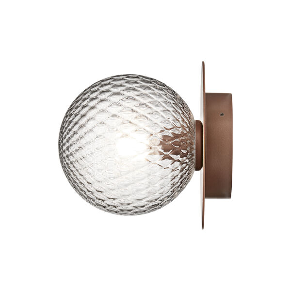 Liila 1 Outdoor Wall Lamp, dark bronze/optic clear, Nuura