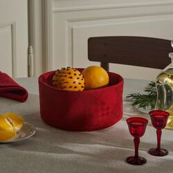 CHRISTMAS Breadbasket, deep red, Georg Jensen Damask