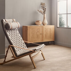 FK10 Plico Chair, white oiled oak/natural, Carl Hansen & S&oslash;n