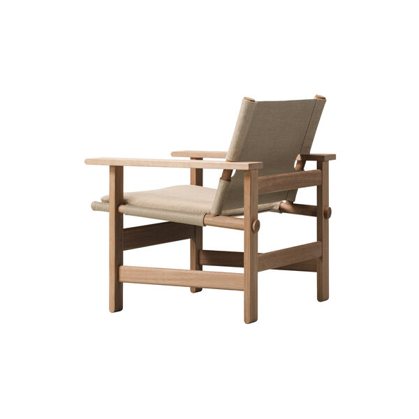 The Canvas Chair with Cushion, oiled oak/canvas The Canvas Chair with Cushion, oiled oak/canvas, Fredericia Furniture