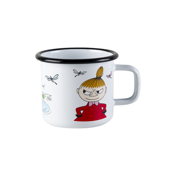 Little My Enamel Mug, white, Muurla