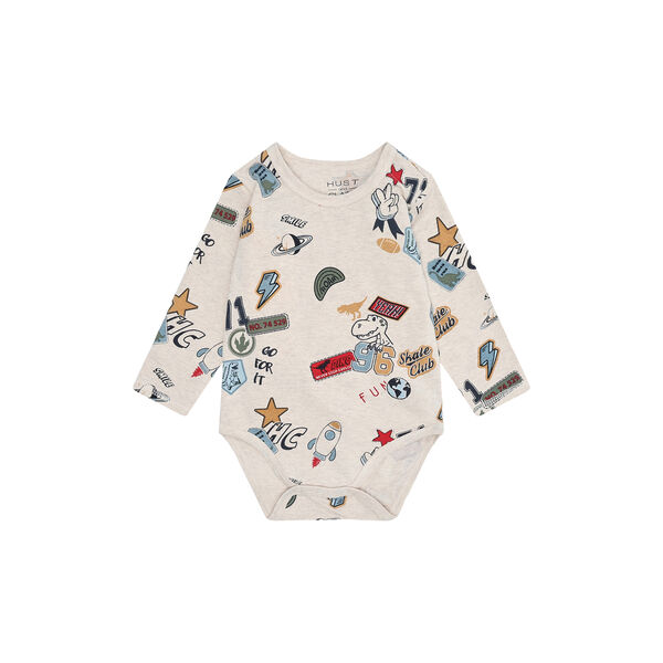 Hcbuster Badges Long Sleeved, wheat melange, Hust & Claire