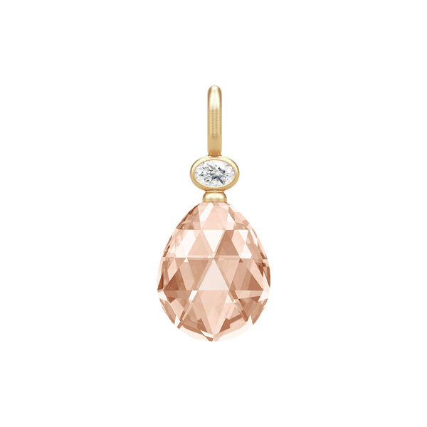 Ofelia Pendant, peach morganite, Julie Sandlau